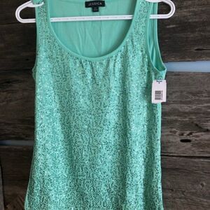 JESSICA NWT Sequin tank top size Medium